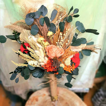 Load image into Gallery viewer, Rustic Wedding Bouquet with Buotonniere
